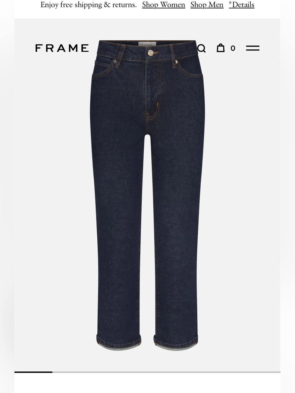 Frame Denim Borrowed Jean color taboo